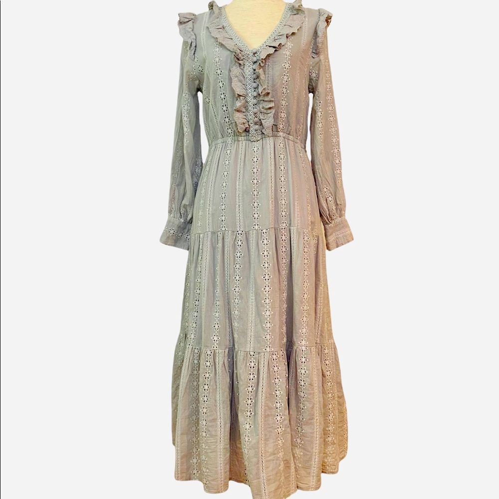 DRESS FOROM MAXI RUFFLED DRESS - Picture 2 of 9